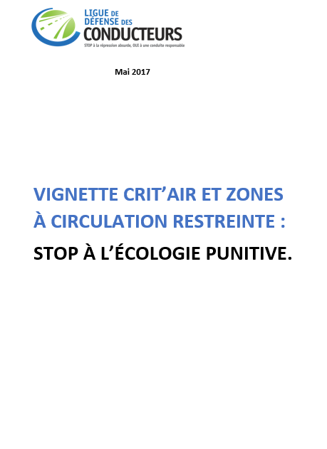 Vignette Crit'air et Zones à Circulation Restreintes : stop à l'écologie punitive Image